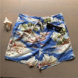 Vintage Polo Hawaii swim trunks